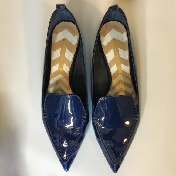 NICHOLAS KIRKWOOD "Beya" Blue Patent Leather Loafers **super rare patent color** - Picture 5 of 14